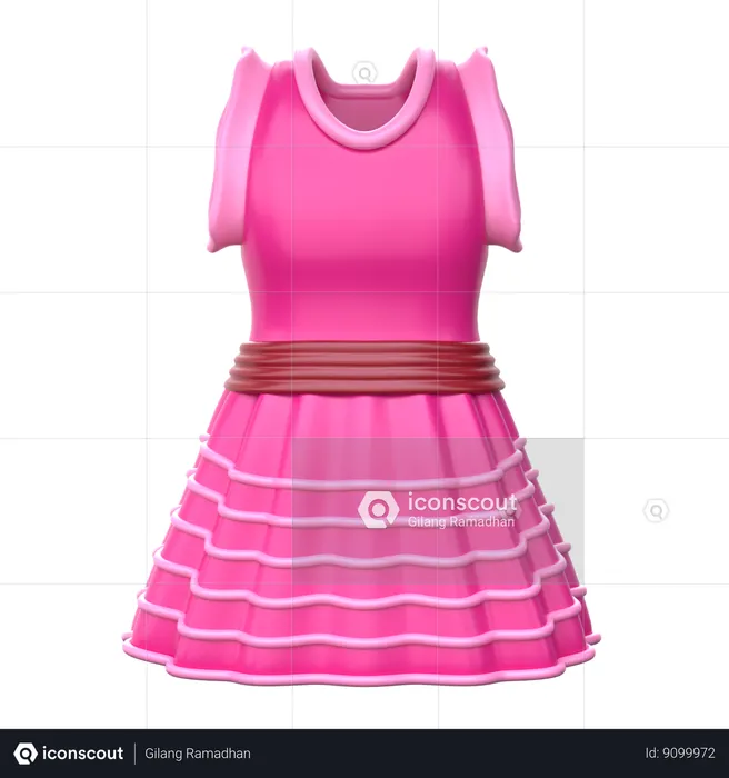 Vestido  3D Icon