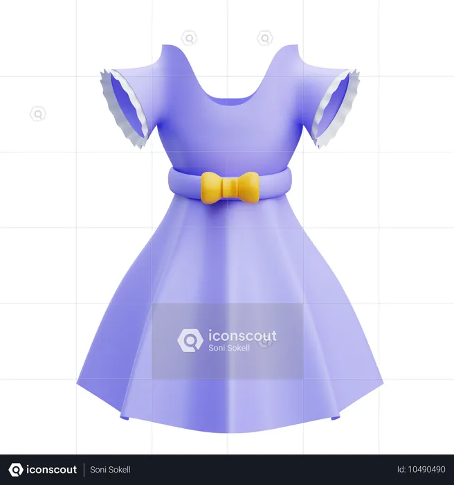 Vestido  3D Icon