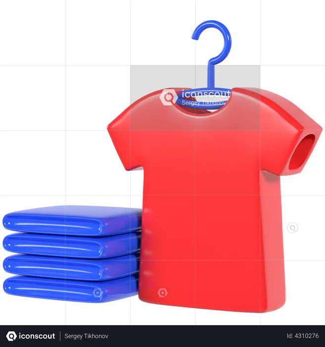 Vêtements  3D Icon