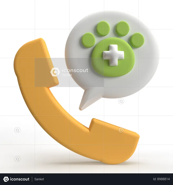 Veterinary Call  3D Icon