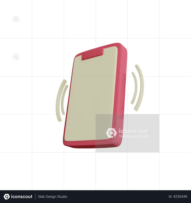 Vibrate Phone  3D Illustration