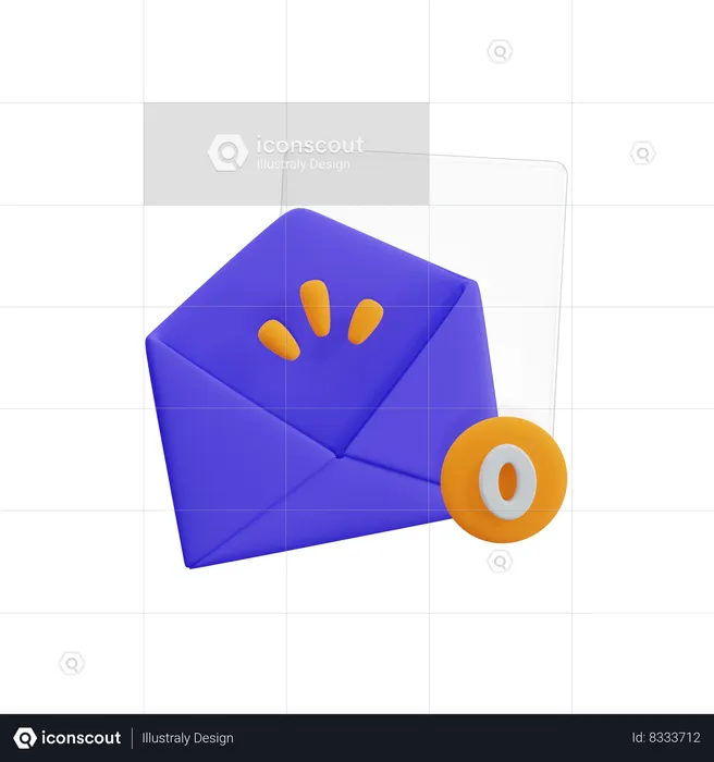 Courrier vide  3D Icon