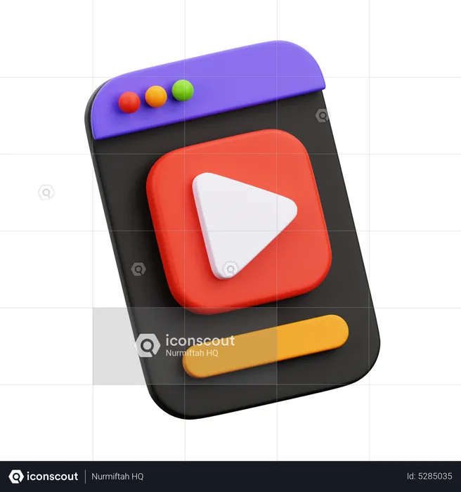 Video  3D Icon