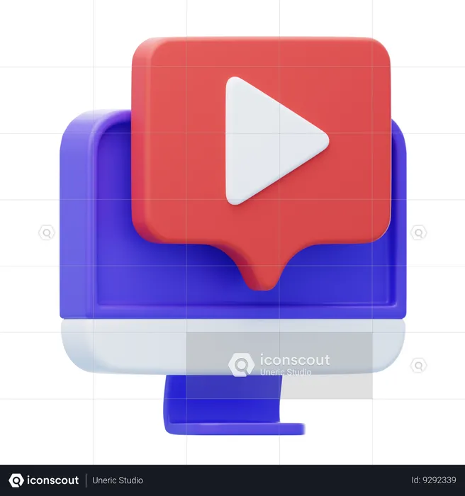 Video Ads  3D Icon