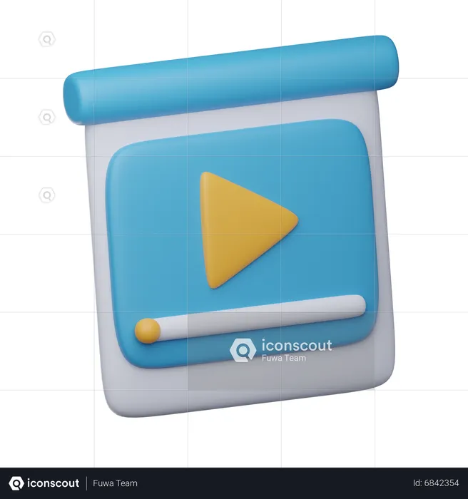 Apresentação de vídeo  3D Icon