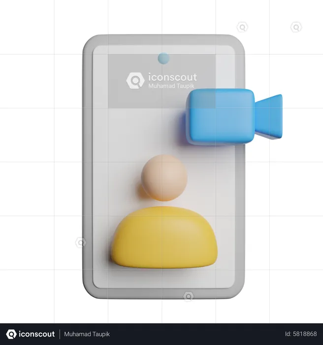 Video Call  3D Icon