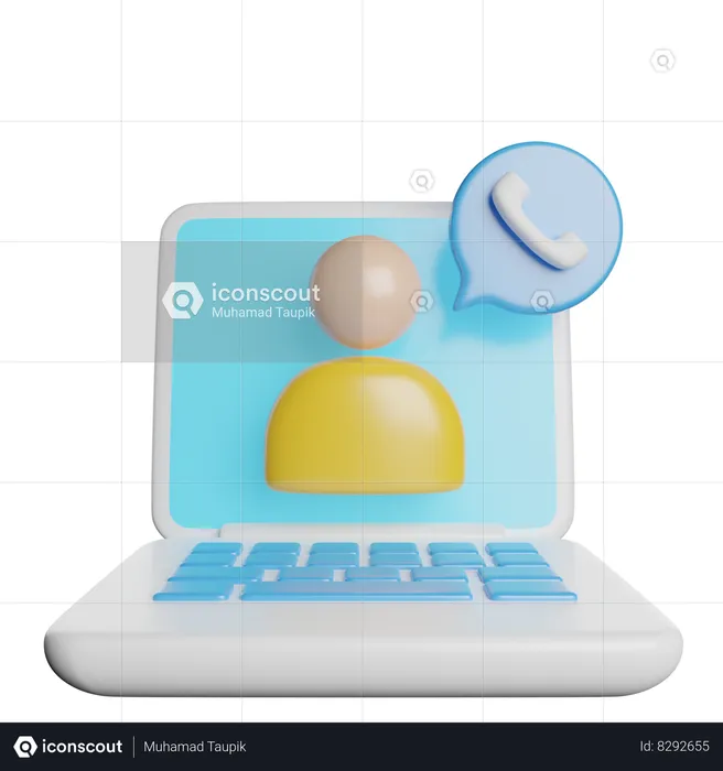 Video Call  3D Icon