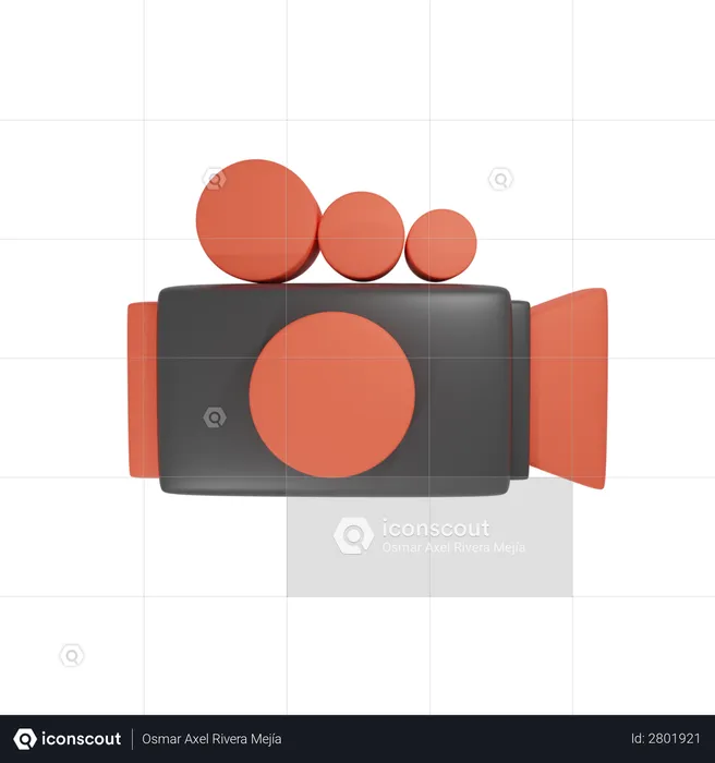 Video camera 3D Illustration