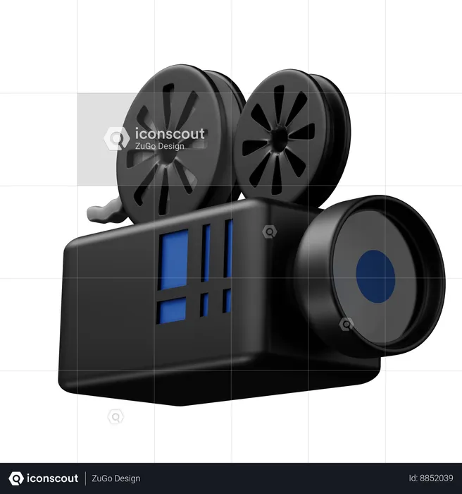 Video Camera  3D Icon