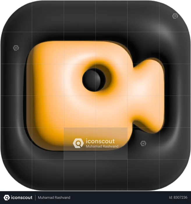 Video Camera  3D Icon