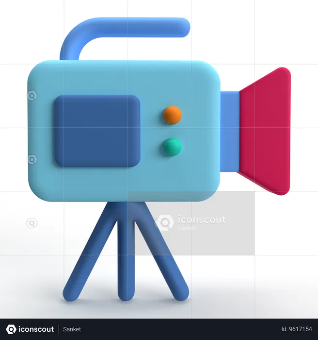 Video Camera  3D Icon