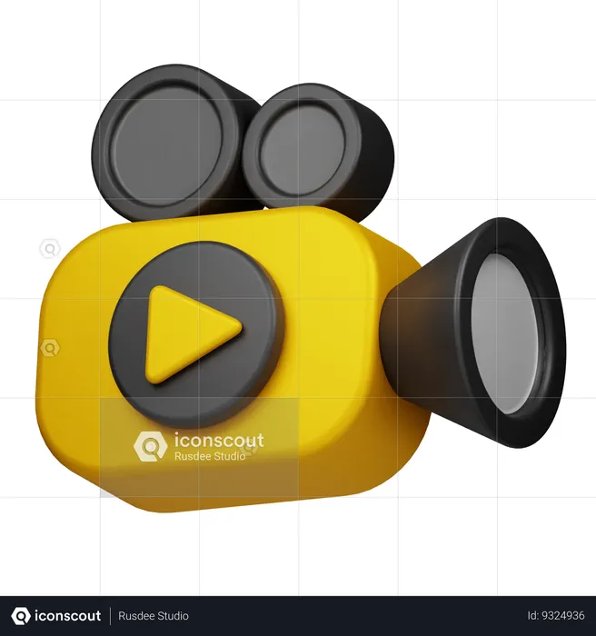 Video Camera  3D Icon