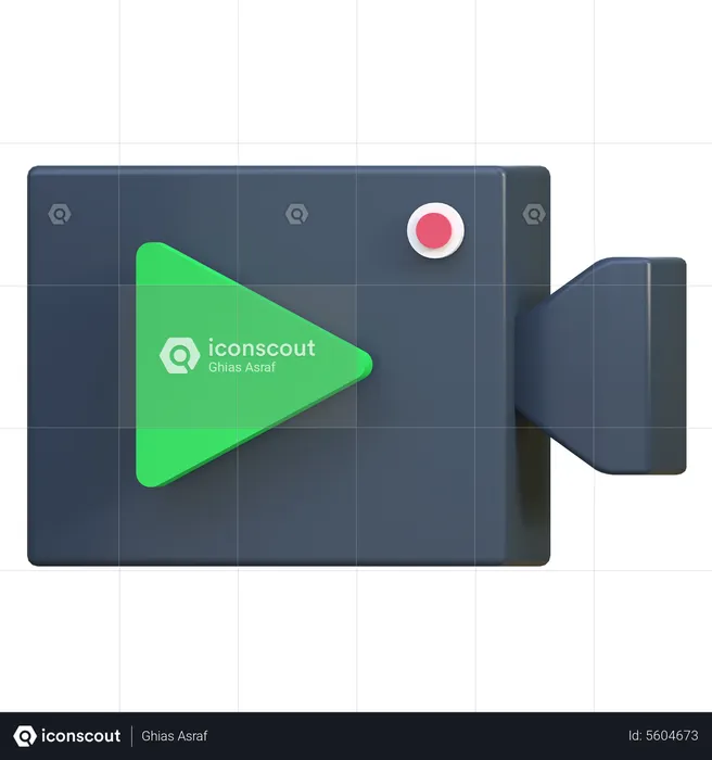 Video Camera  3D Icon