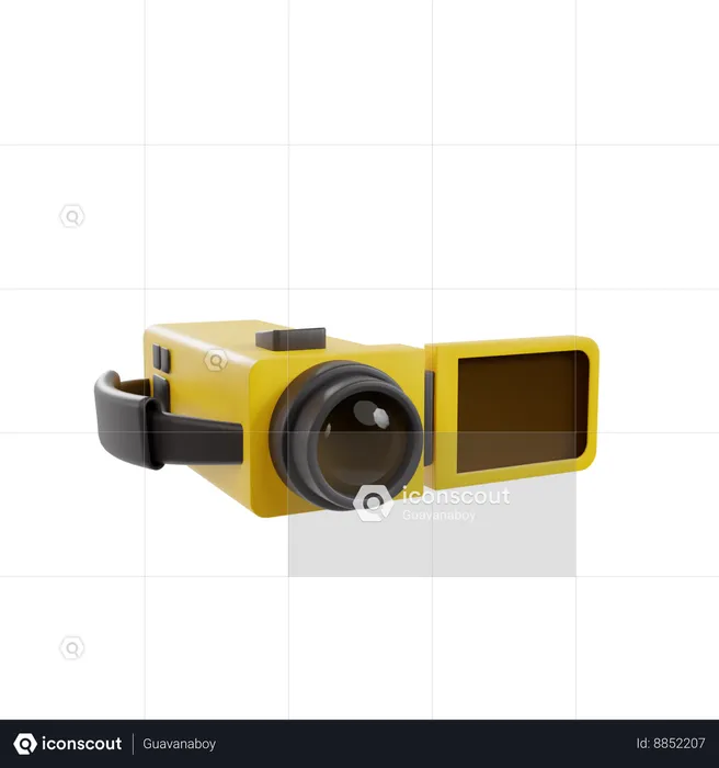 Video Camera  3D Icon