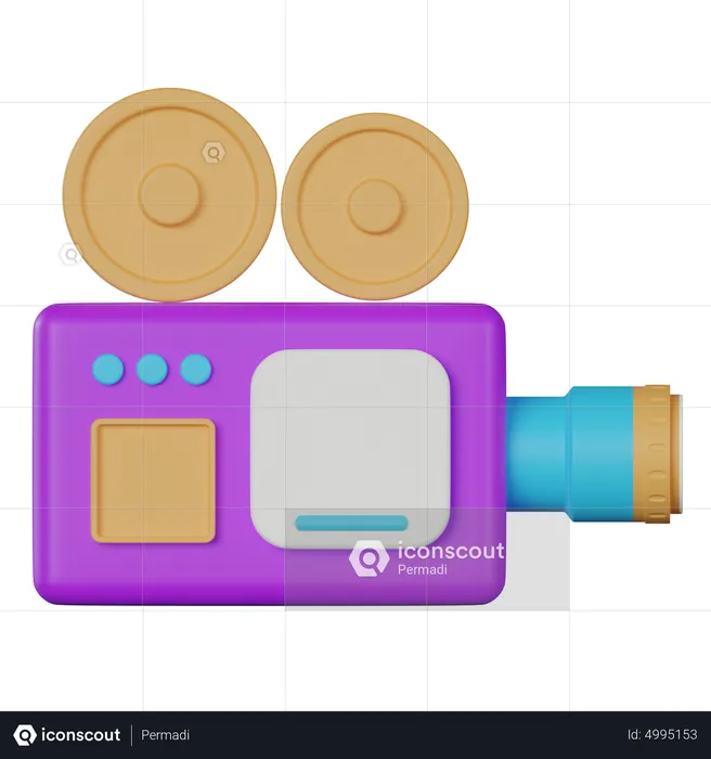 Video Camera  3D Icon