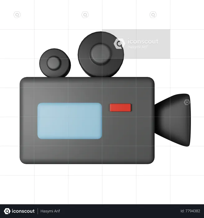 Video Camera  3D Icon