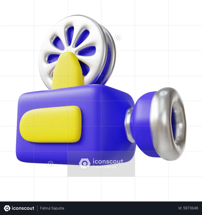 Video Camera  3D Icon