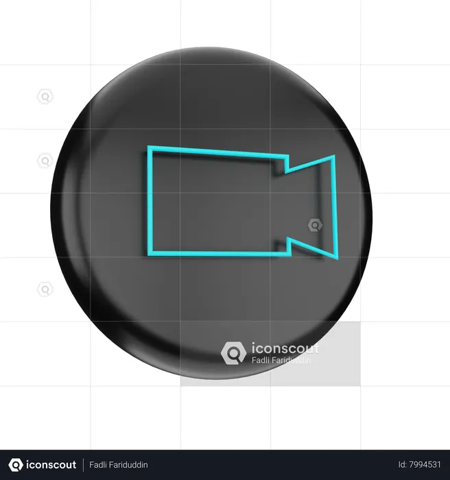 Video Camera  3D Icon