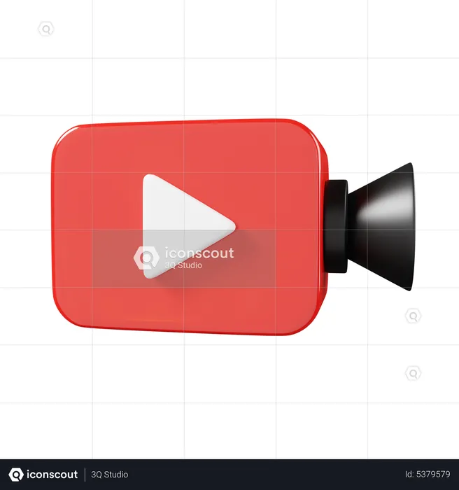 Video Camera Player  3D Icon