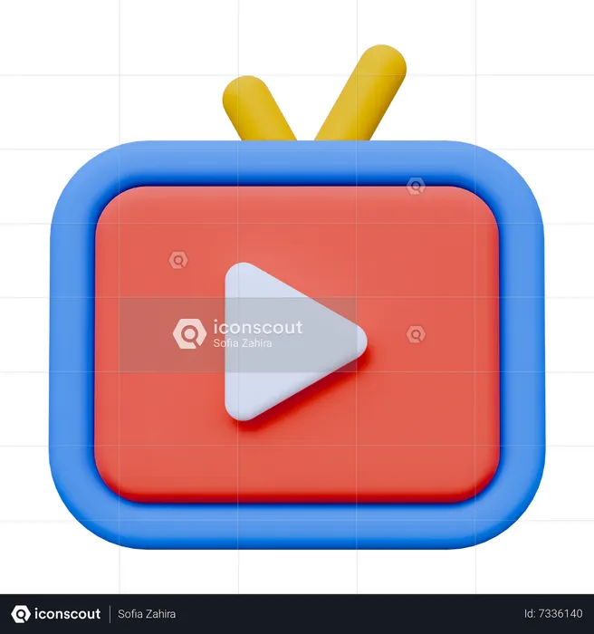 Video Channel  3D Icon