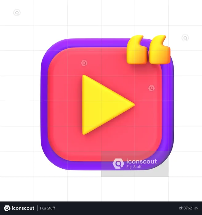 Video Chat  3D Icon