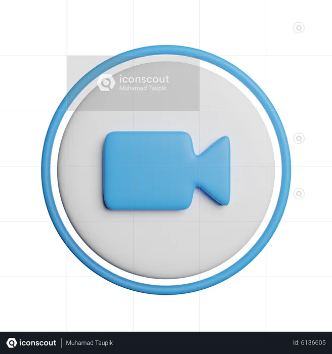 Video Chat  3D Icon