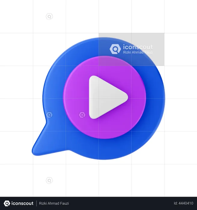 Video Chat  3D Illustration