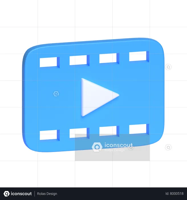 Video Clip  3D Icon