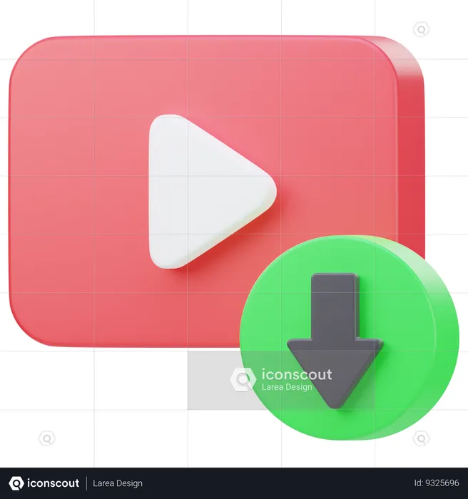 Video Download  3D Icon