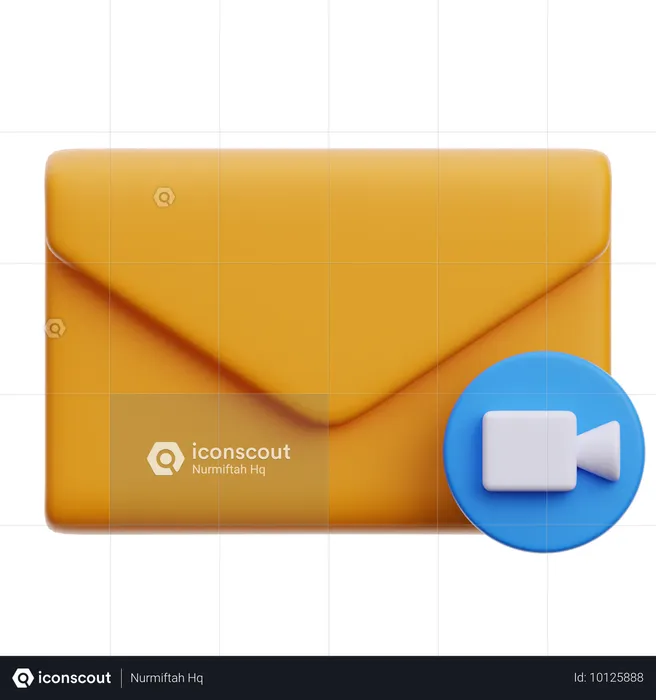 E-mail de vídeo  3D Icon