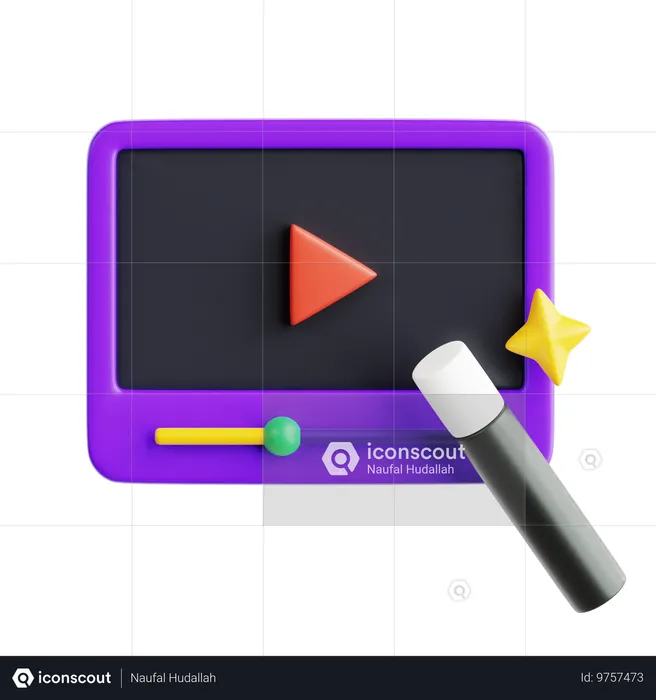 Vidéo en ligne  3D Icon