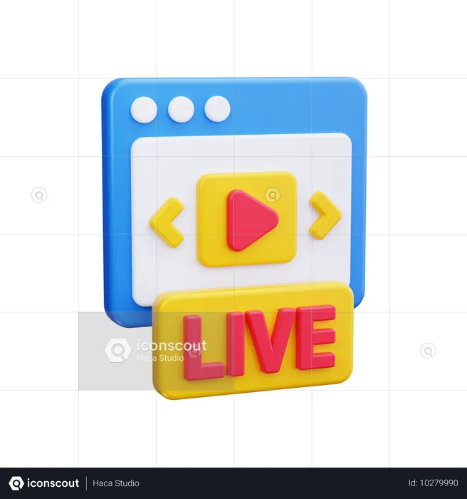 Video en vivo  3D Icon