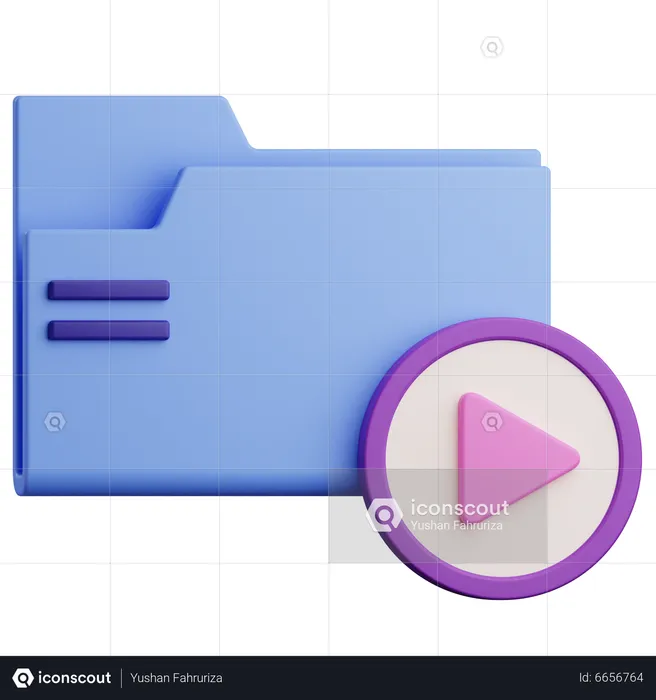 Video Folder  3D Icon