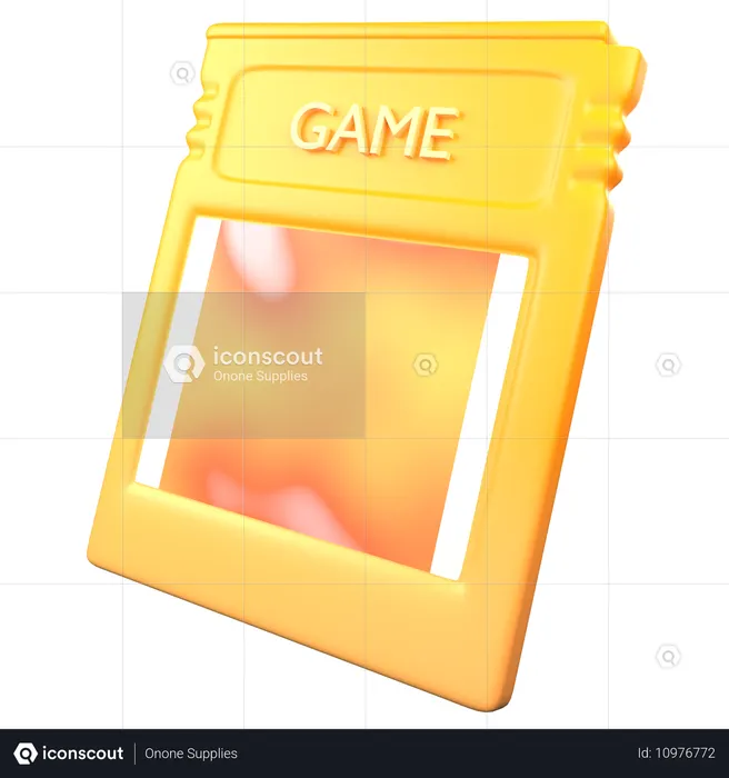 Video Game Console Card  3D Icon