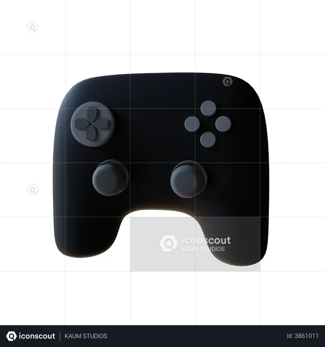 Video Game Controller  3D Illustration