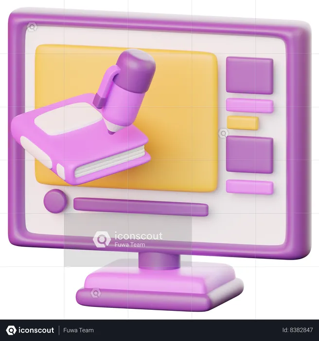 Video Learning  3D Icon
