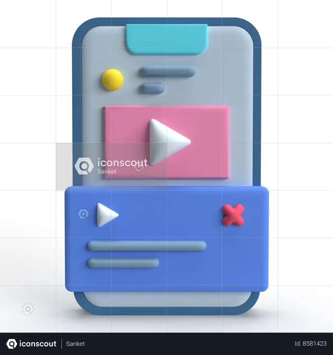 Video Marketing  3D Icon