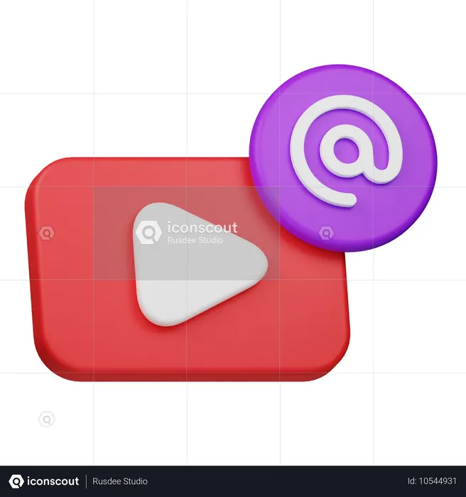 Mention vidéo  3D Icon