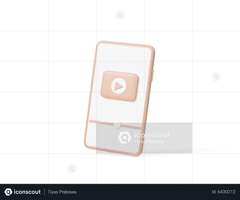 Vídeo móvel  3D Icon