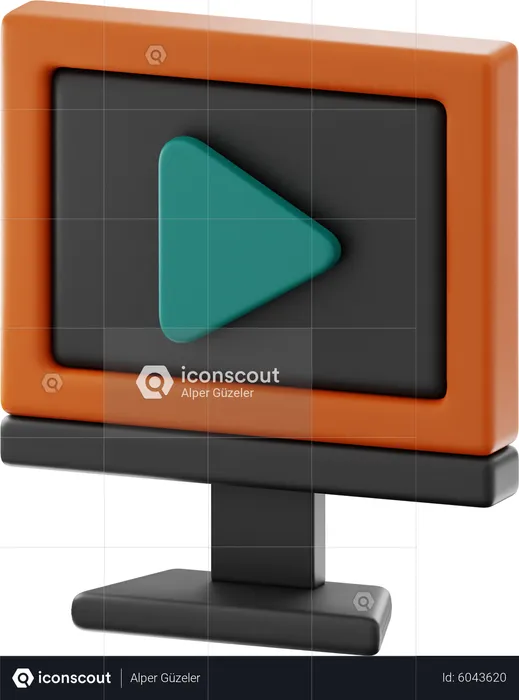 Vídeo on-line  3D Icon