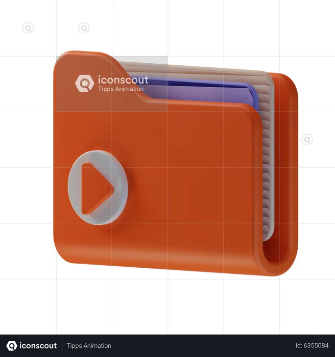 Videoordner  3D Icon