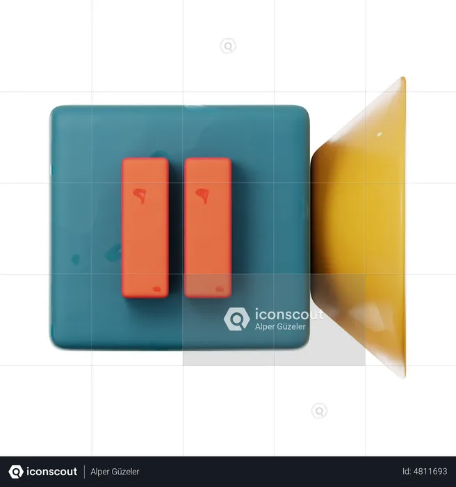 Video Pause  3D Illustration