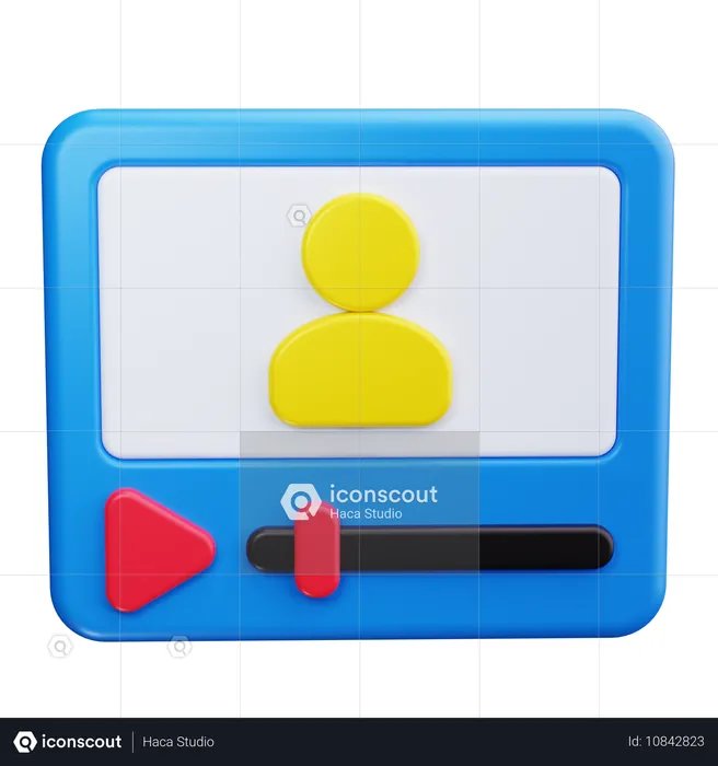 Video Play Button  3D Icon