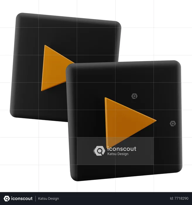 Video Play Button  3D Icon