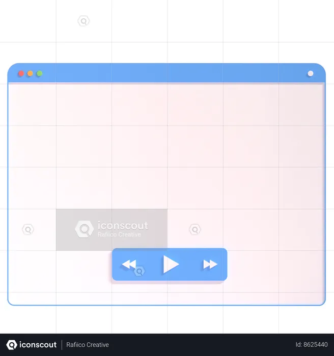 Video Player  3D Icon