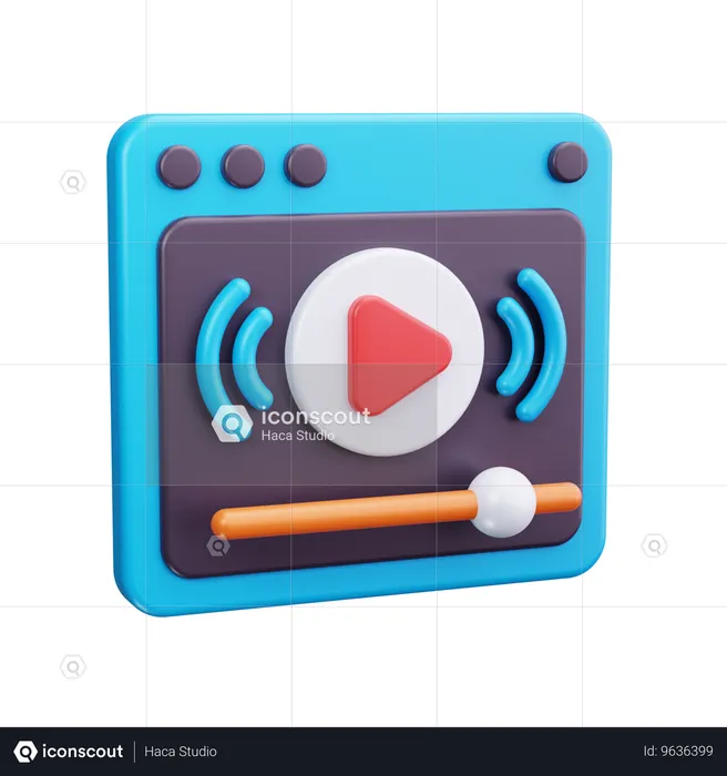 Videoplayer  3D Icon