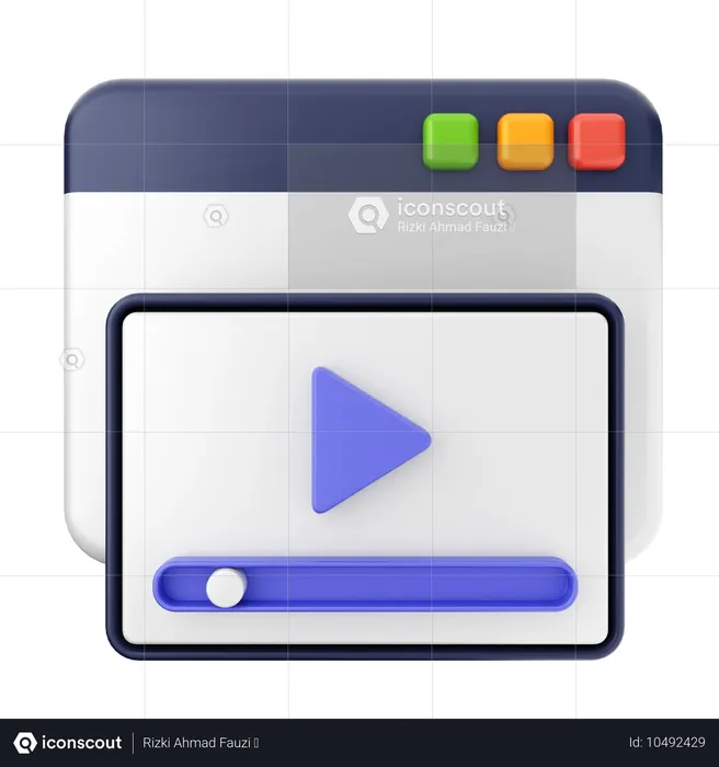 Videoplayer  3D Icon