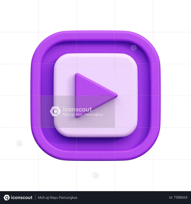 Video Player  3D Icon