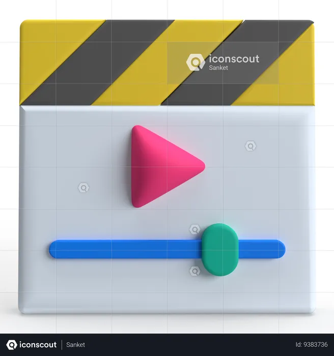 Video Player  3D Icon