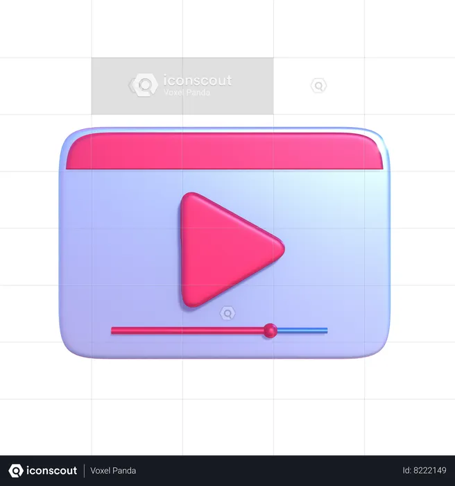 Video Player  3D Icon